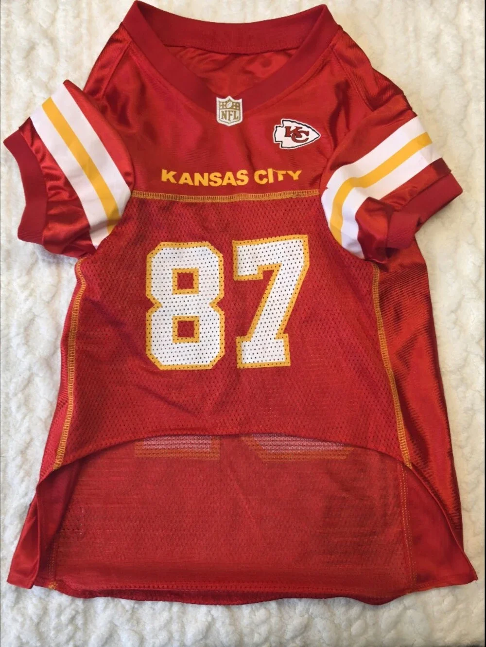 Kansas City Chiefs Travis Kelce #87 Dog Jersey XXL NFL Pet Football